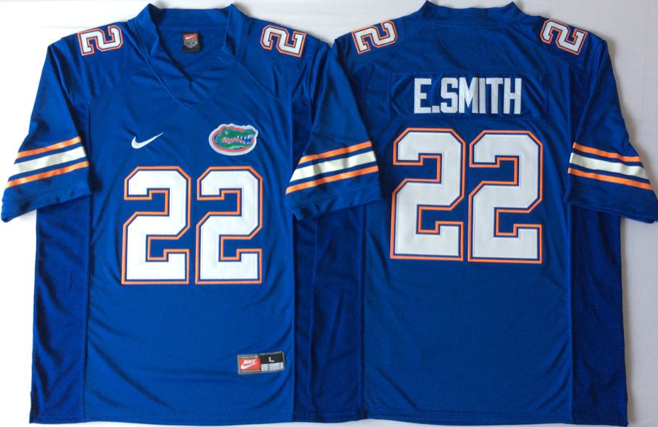 NCAA Men Florida Gators Blue 22 E.SMITH